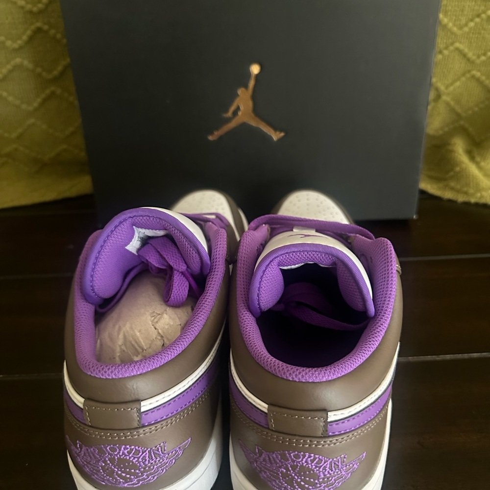 Air Jordan Sneakers in Purple and Brown